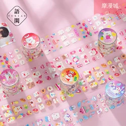 Bande Washi découpée au Laser, ensemble de Scrapbooking, ours, dessin animé, compte à main, matériel de bricolage, autocollants décoratifs, papeterie 