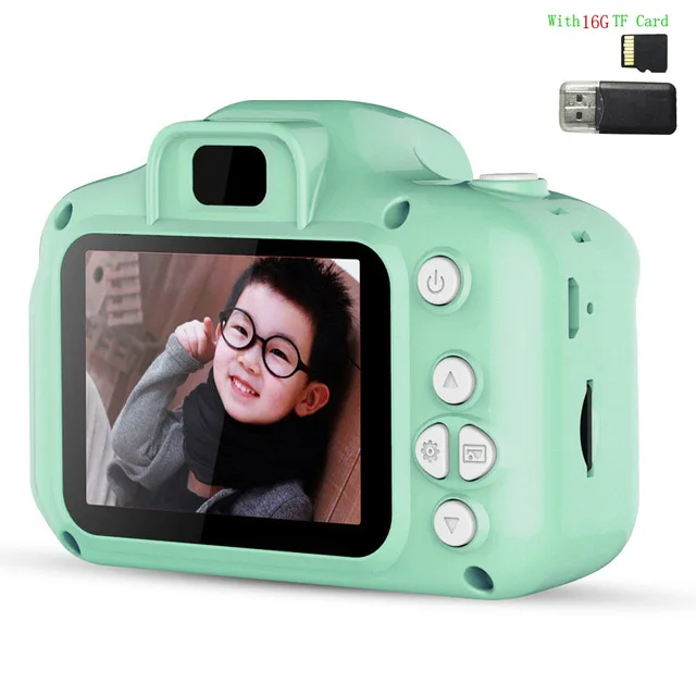 2 Inch HD Screen Chargable Digital Mini Camera Kids Cartoon Cute Camera Toys Outdoor Photography Props for Child Birthday Gift 15