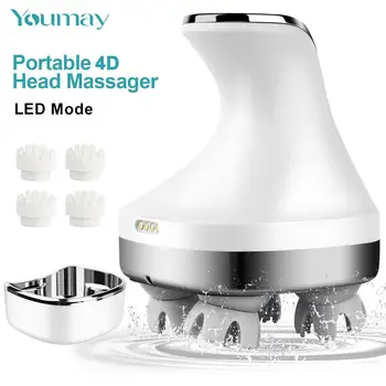 

Youmay 4D Electric Head Massager Wireless Scalp Massage Portable Waterproof Full Body Vibration Kneading Prevent Hair Loss