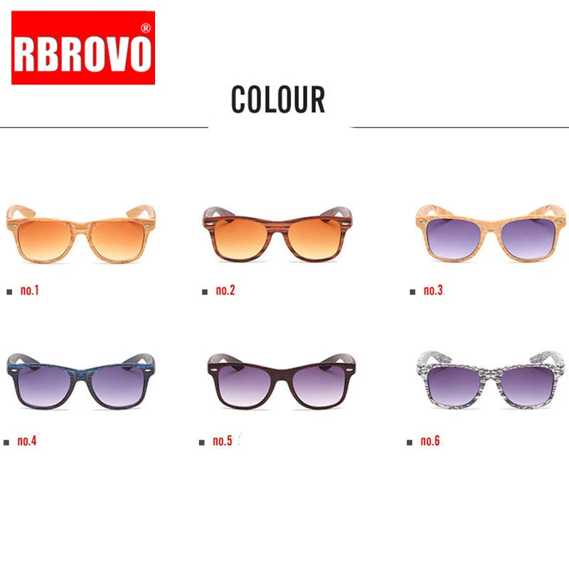 RBROVO роскошные солнцезащитные очки для женщин, имитация дерева, солнцезащитные очки, бамбуковое зерно, классические, для рыбалки, винтажные, для путешествий на открытом воздухе, Oculos De Sol