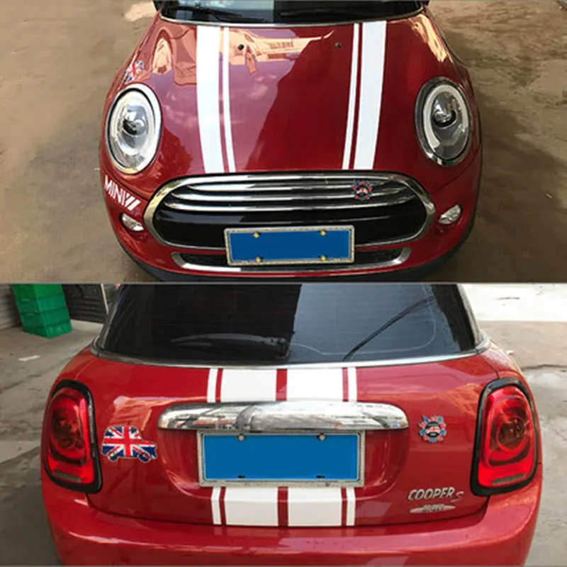 Автомобильный Стайлинг головной капюшон наклейка наклейки полоса для MINI Cooper S One