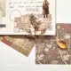 Yoofun-suministros de papelería para escuela, 30 hojas, Vintage, Collage, bala, Material de fuente DIY, papel, decoración de álbumes de recortes