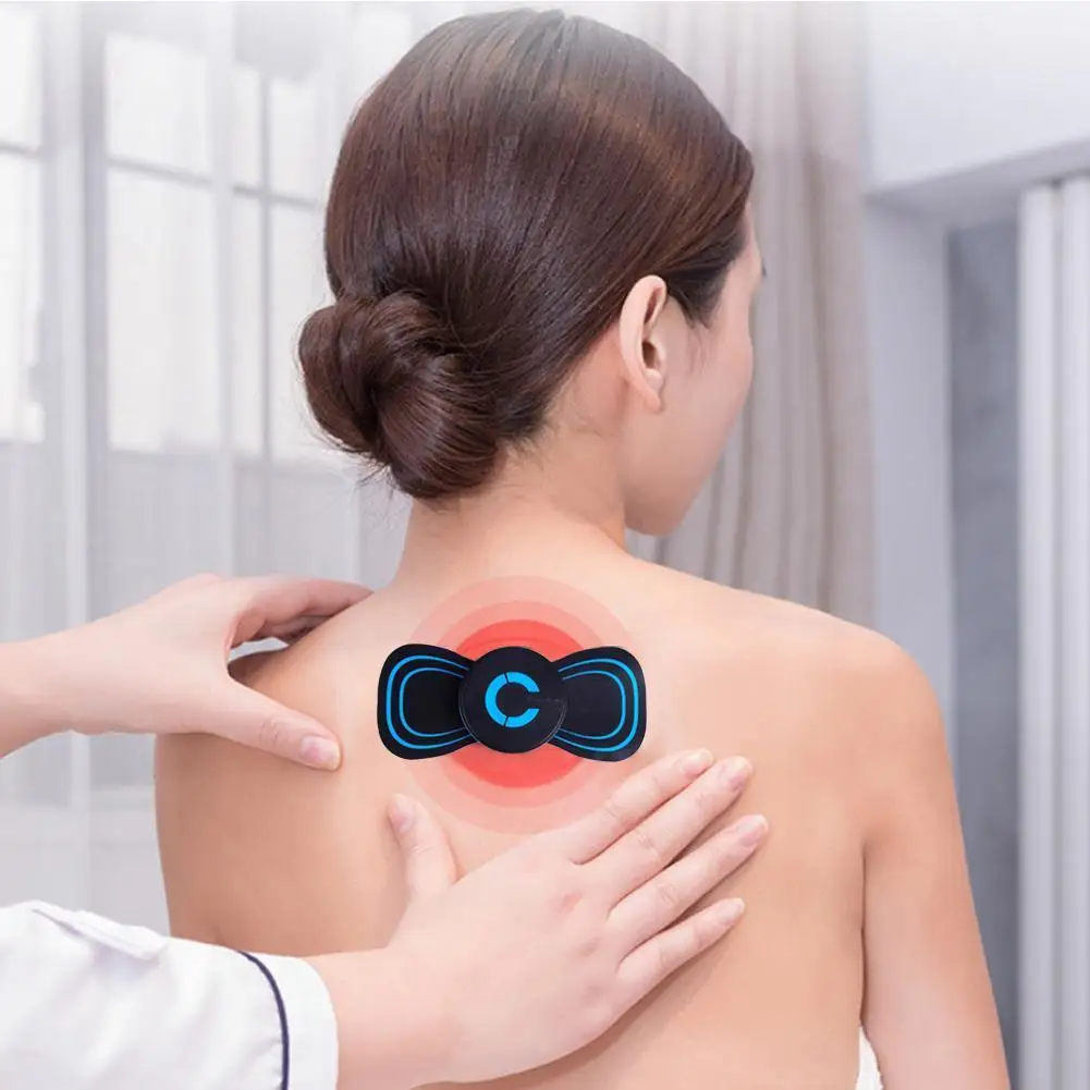 Convenient Cervical Spine Waist Massage Stick Meridian Vibration Muscle Neck Relaxation Tool Patch S7I8 | Красота и здоровье