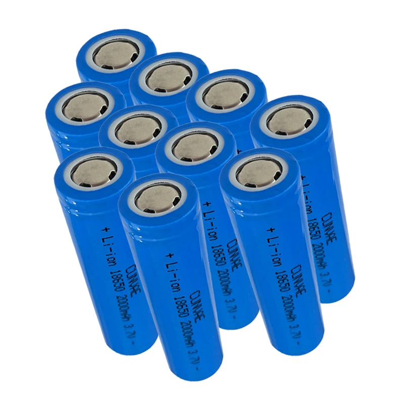 Li-ion 2000mAh 10pcs 18650 batteries rechargeable power tool