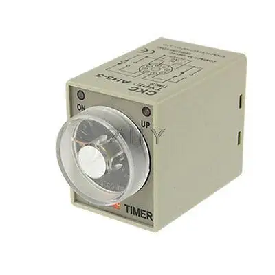 

DC 24V Power ON Delay Timer Time Relay 0-30 Second AH3-3 8 Pins