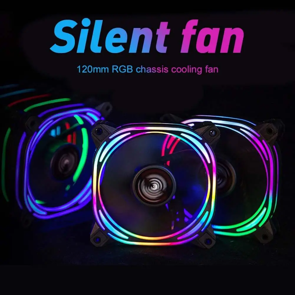 120mm-Computer-Cooling-Fan-RGB-PC-Radiator-Case-Adjustable-Fan-LED ...
