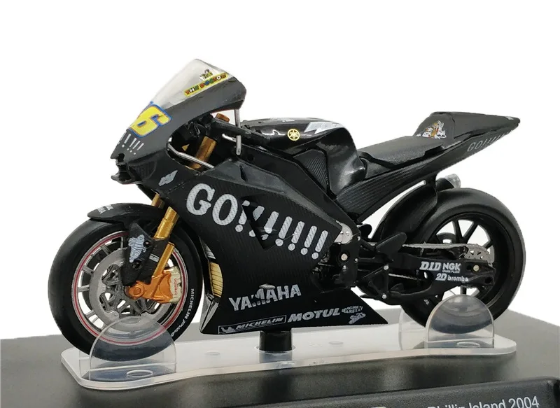 LEO модели 1/18 Honda NSR500 тест Valencia 2000 Yamaha YZR Ducati Desmosedici GP12 Aprilia RSW250 тест Jerez 1999 GP125 WC1995 - Цвет: Yamaha YZR test 2004