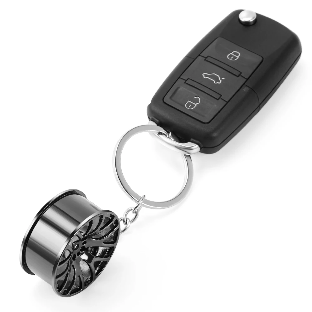 Автомобильный брелок для ключей с колесным ободом ssangyong kyron actyon lada vesta granta niva xray