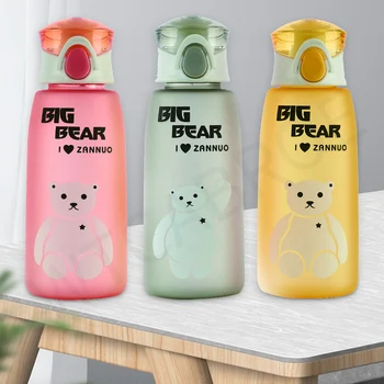 

My 500ml Milk Holder Cartoon Portable Climbing Camp Kids Plastic Bear Bottle For Adult Leakproof Sport Drinkware Water Bottles