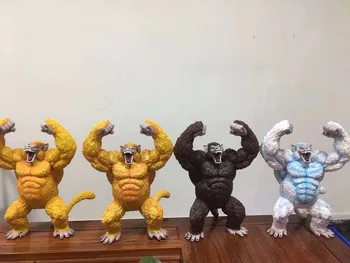 

Hot Akira Toriyama Comic Anime Dragon Ball Statue Son Goku Gokou Oozaru Ape Golden Color Destroyer 40CM Figure Model Toy