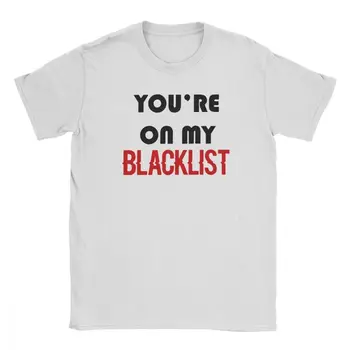 

The Blacklist T-Shirt for Men Reddington Raymond Tv Red Hat Fandom Crime Criminal Cotton Tees T Shirt Plus Size
