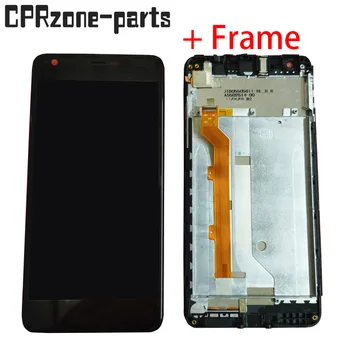 

5.5" Black With Frame For Highscreen Easy XL / Easy XL Pro LCD display with touch screen digitizer sensor panel assembly