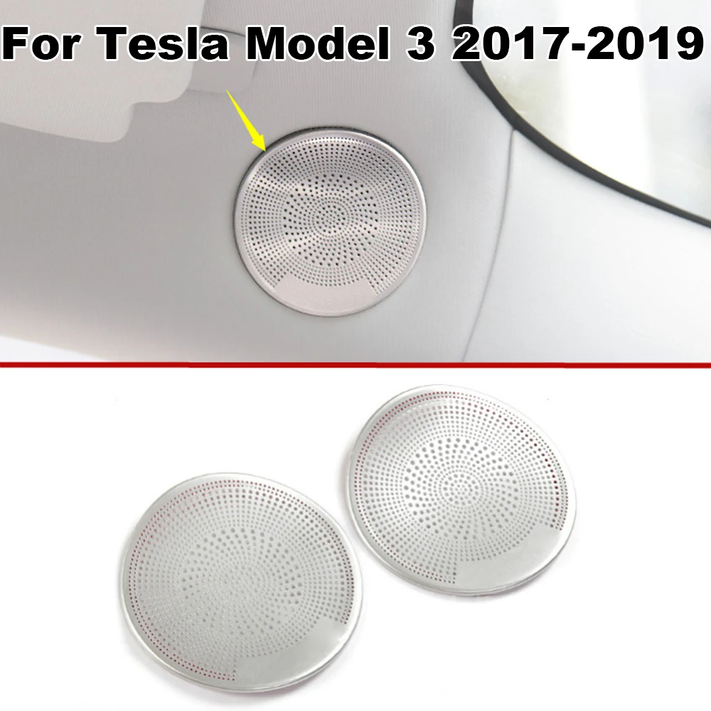Новая передняя дверь автомобиля крыши аудио динамик рамка Накладка для Tesla модель 3- абсолютно и высокое качество