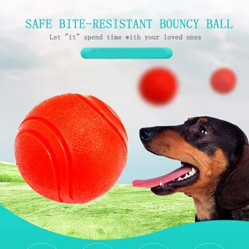 

Pet Dog Chew Toy Rubber Bounce Solid Bite-resistant Ball Playing Floating for Dogs Ball Toys