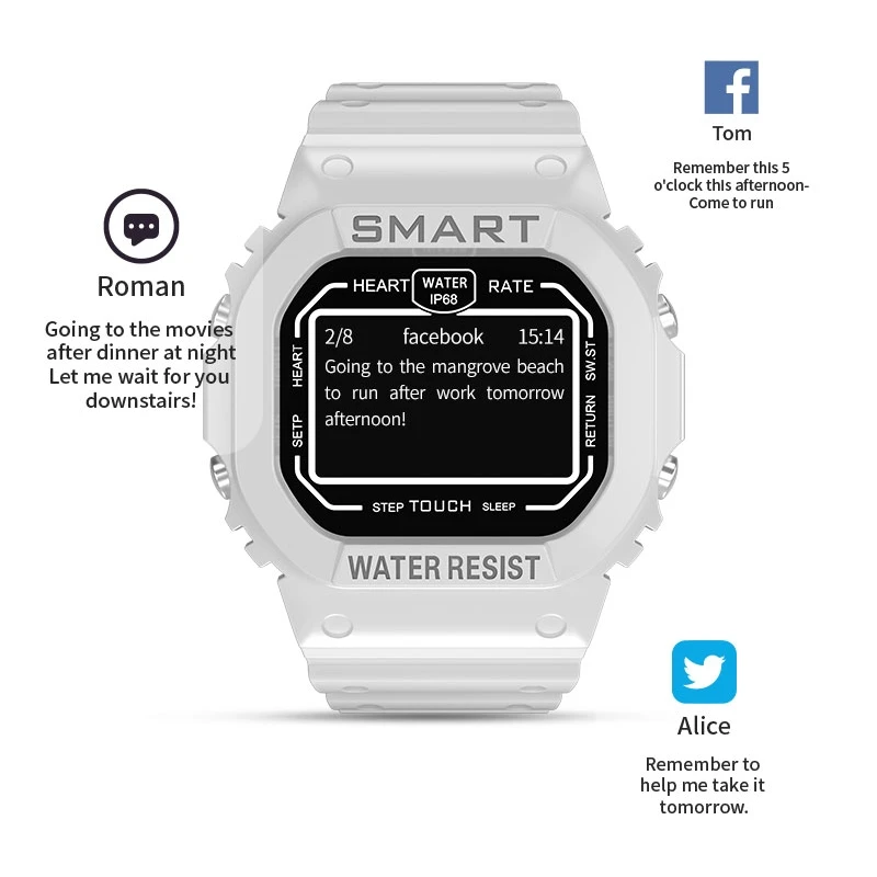 Nennbo 2020 Anti-fingerprint TFT screen men colorful smart watch women IP68 waterproof for Android IOS phone smartwatch new user