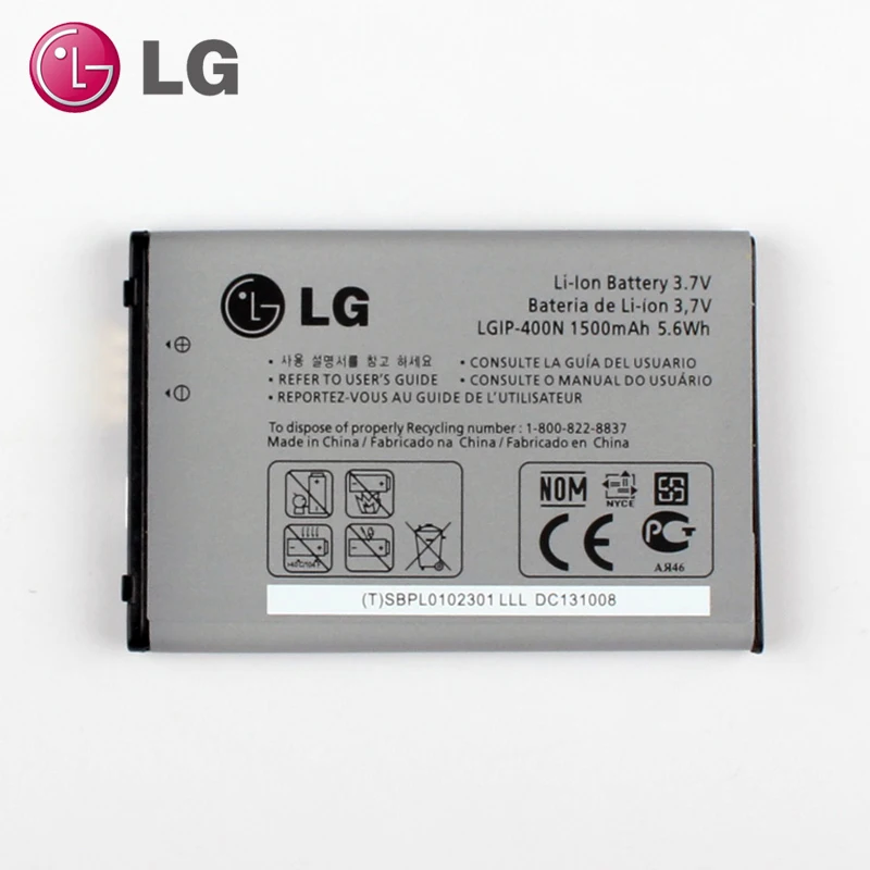 

Original LGIP-400N Battery for LG OPTIMUS M/C/U/V/T/S/1 VM670 LS670 MS690 P500 P509 P503 P520