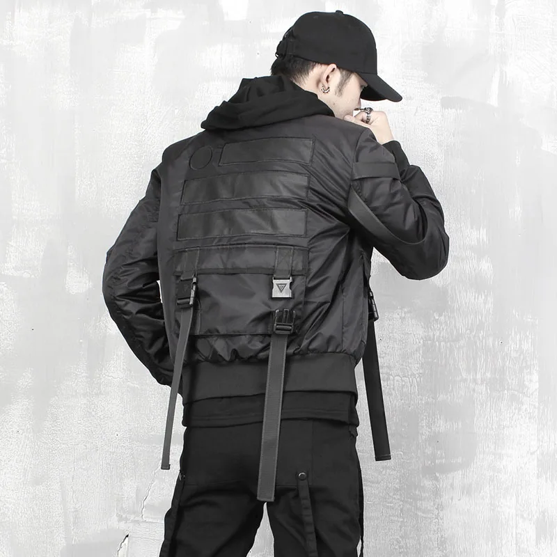 Куртка бомбер мужская летная тактическая мотоциклетная куртка пилот в стиле хип