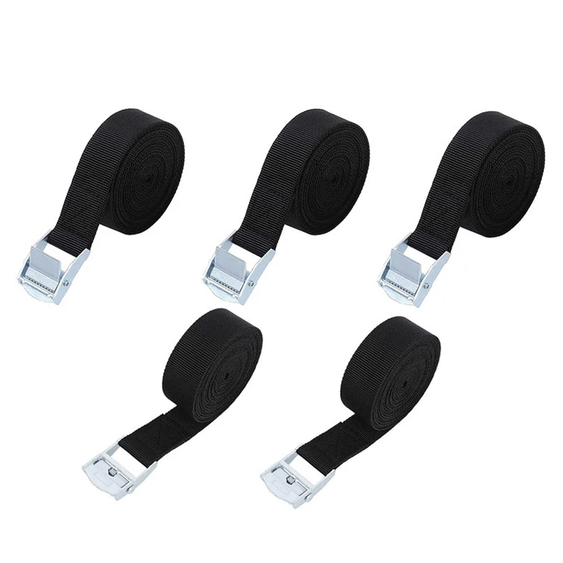 Buckle Tie-Down Belt Cargo Straps 2M For Car Motorcycle Bike