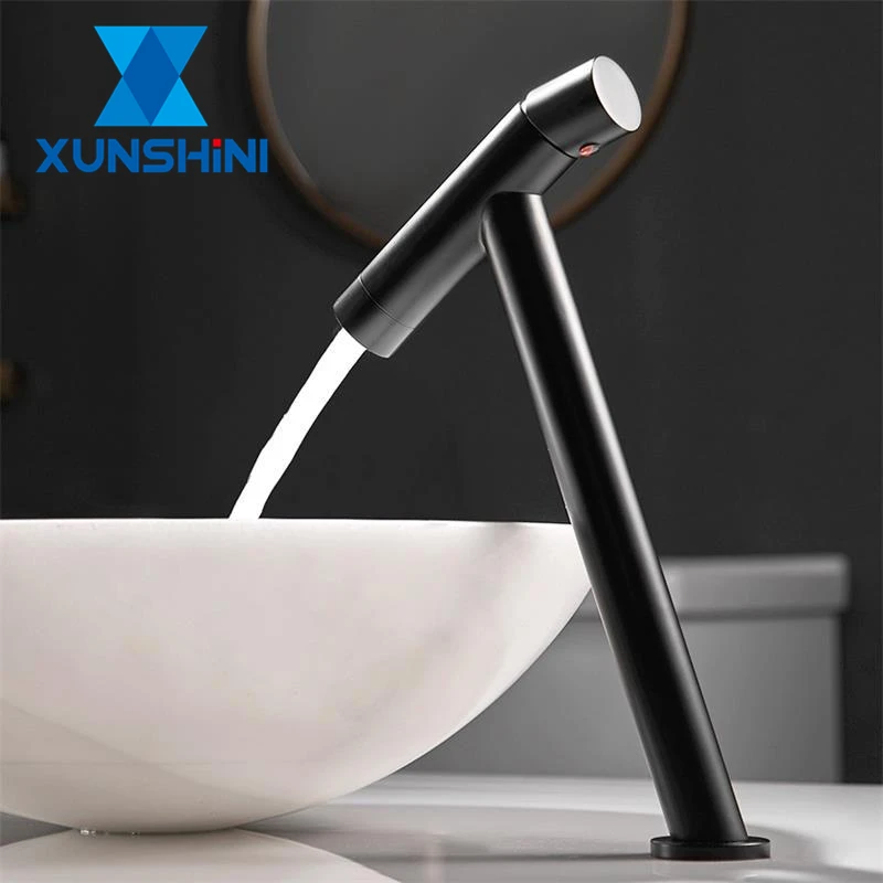 Смеситель для раковины XUNSHINI с одной ручкой кран холодной и горячей воды