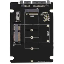 

Msata To SATA Adapter Card Universal 2.5 Inch Standard Converter Adapter Card Aluminum Alloy SSD Adapter Box
