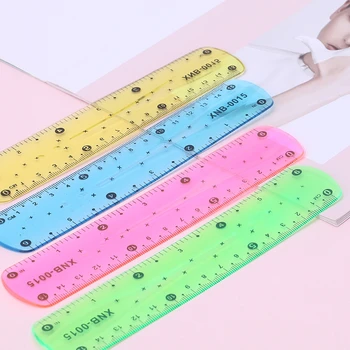 

2020 New 1PC Soft 15cm Ruler Multicolour Flexible Creative Stationery Rule School Supply