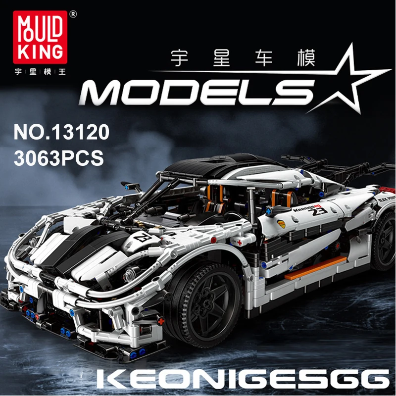 

Mould King 13120 Koenigseggng One:1 Model Compatible Techinic MOC-4789 23002 Building Blocks Bricks Educational Toy Gift
