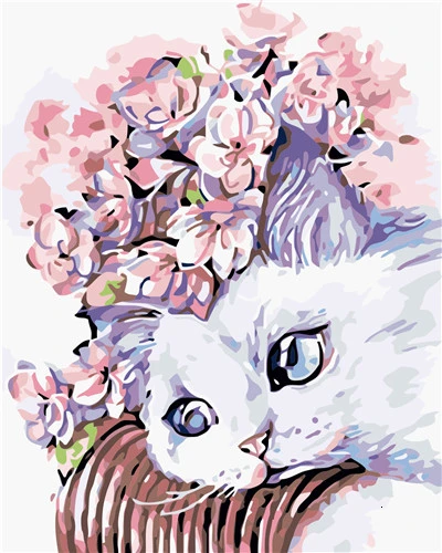 

GATYZTORY Flower Animal DIY Painting By Numbers HandPainted Oil Painting Canvas Colouring Unique Gift Home Decor 60x75cm