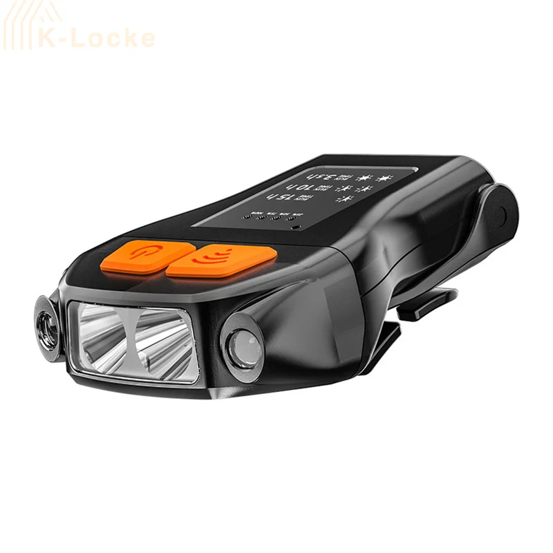 Mini Headlight Outdoor Clip Cap Light Smart Sensor Waterproof Cycling Night Fishing Flashlight Portable Head Lamp Lighting Tool,head flashlight,bike headlight