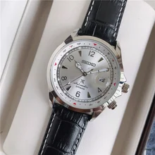 

2022 New Seiko Watch SPB121J1 Mountaineer Collection Fashion Casual Quartz Watch Luxury Date Top Leather Simple Men's Watch