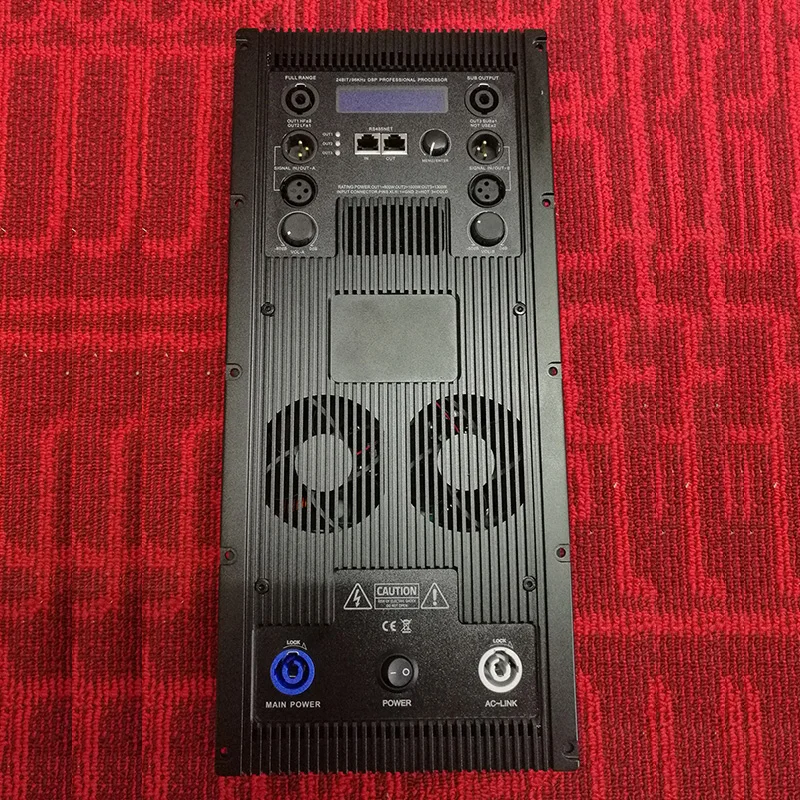 3 way Professional Speaker Plate Amplifier 2 input 3 output Class D
