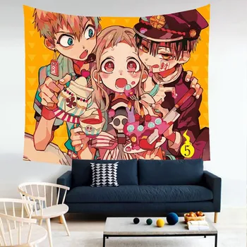 

Japanese Cartoon Anime Wall Hanging Tapestries 3D Print Pattern Wall Art Yoga Towel Picnic Mat Traveling Camping Wall Tapestry
