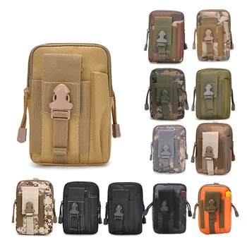 

Tactical Double-layer Pouch Bag Molle Mobile Phone Pouch Money Tools Bag Belt Military Hunting Molle Fanny Bag Waist Bag