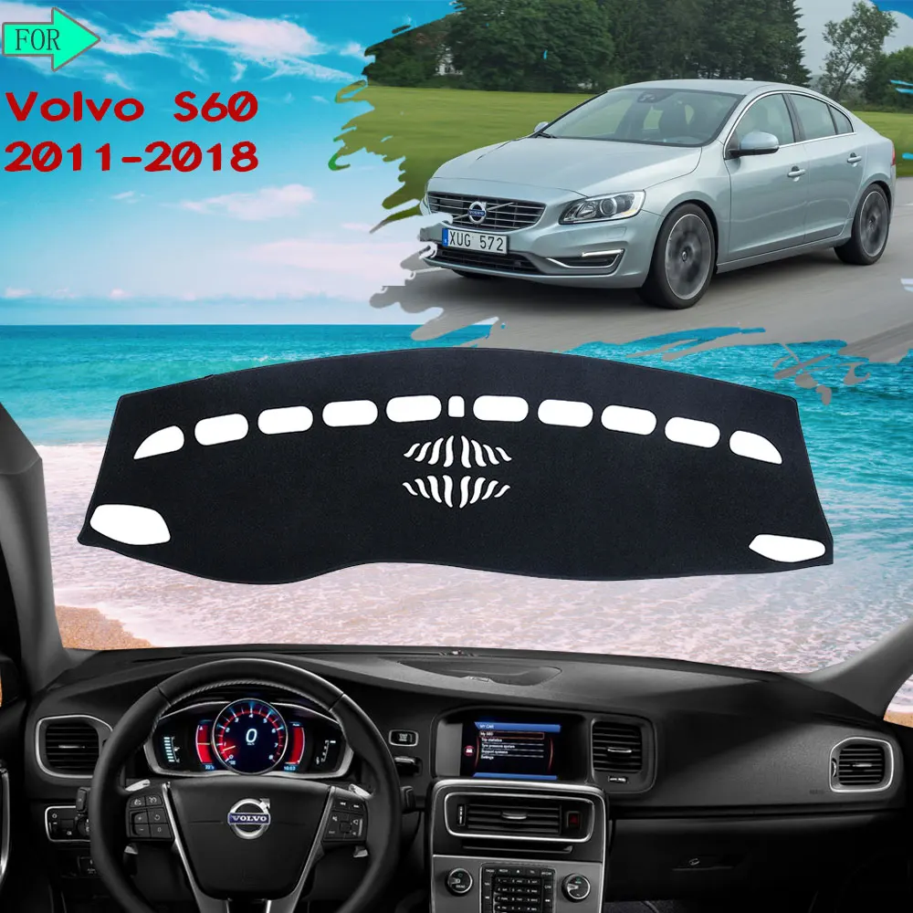 

Коврик для приборной панели, защитный ковер, аксессуар для автомобилей VOLVO S60 2011 2012 2013 2014 2015 2016 2017 2018
