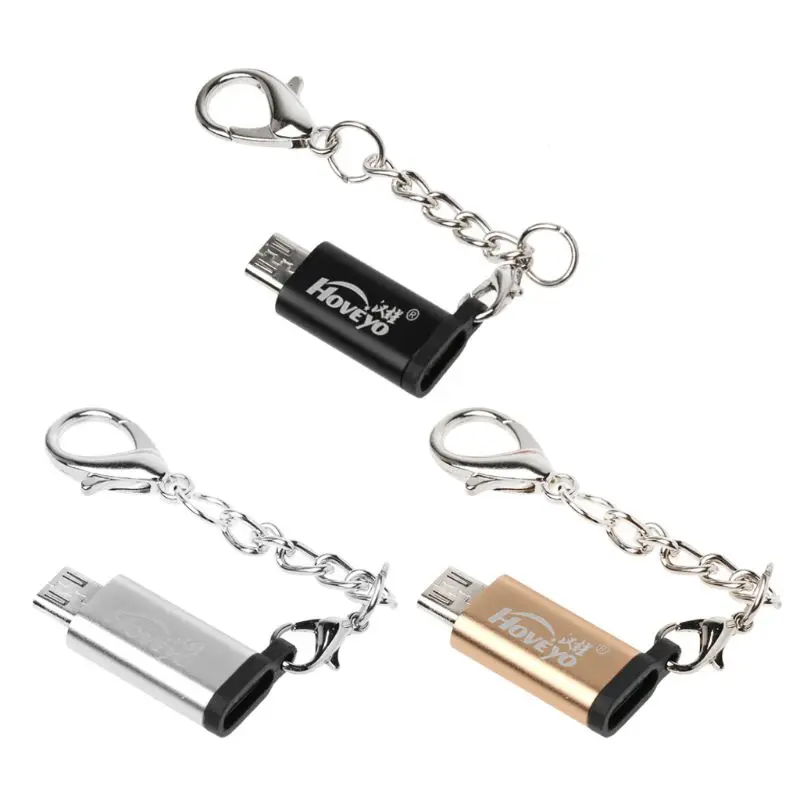 

Переходник с разъемом типа C на Micro USB с цепочкой для смартфонов Samsung Xiaomi Android и планшетов