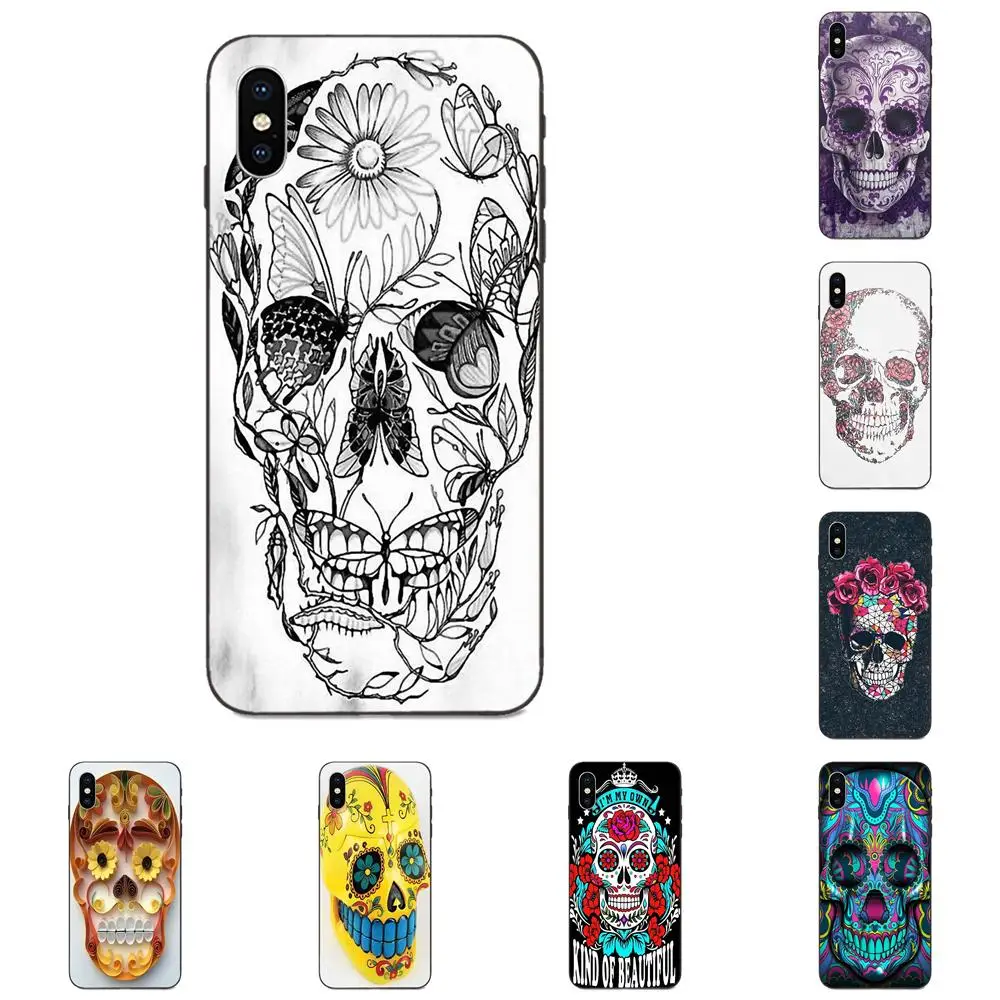 

Soft TPU Shell For Xiaomi Mi Mix Max Note 2 2S 3 5X 6 6X 8 9 9T SE A1 A2 A3 CC9e Lite Play Pro F1 Day Of The Dead Skull