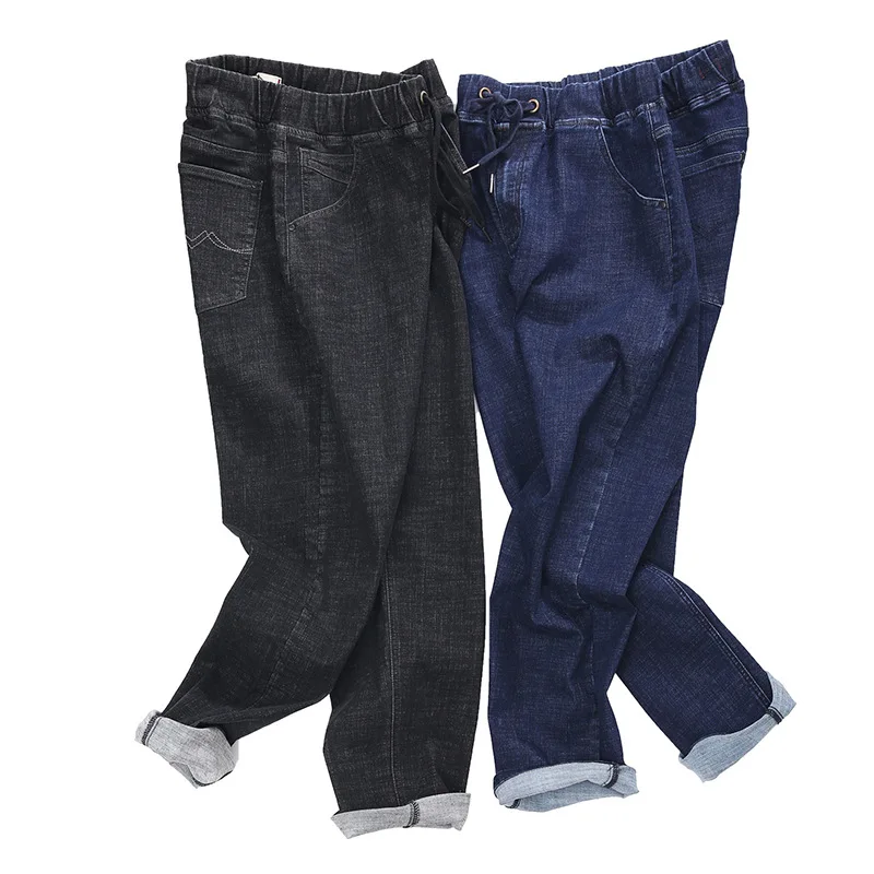 

Autumn Loose-Fit Jeans Men shen dang High-waisted Plus-sized Fat Jeans Men's Fashion Ha New Style
