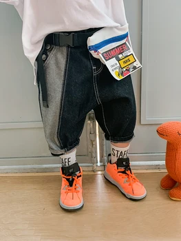 

Boys Cowboy Capri Pants Summer Korean Capris, Thin Children Casual Pants Children Shorts Western Style Baby Pants