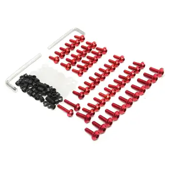 

158pcs Motorcycle Fairing Bolts Kit Aluminum Fastener Clips Screw For Yamaha YZF R6 1999 2000 2001 2002