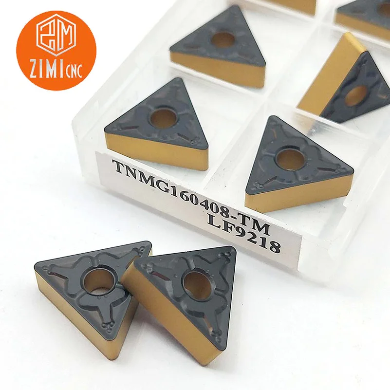 10 шт. TNMG160404/08-TM LF9218 твердосплавная вставка TNMG331/TNMG332 двухцветное покрытие для стального токарного станка с ЧПУ Режущий инструмент токарный инструмент