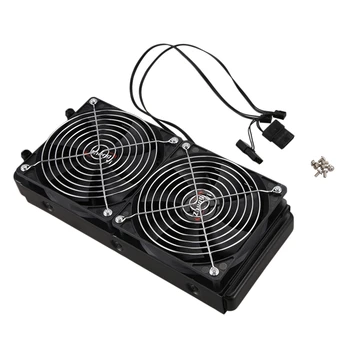 

Aluminum 240mm 10 Pipe Water Cooling Cooled Row Heat Exchanger Radiator with Fan for CPU PC Water Cooling System