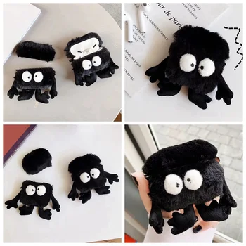 

Cute Cartoon Plush Briquettes Earphone Protection Case For Apple Airpods Pro 1/2 Wireless Bluetooth Earphon