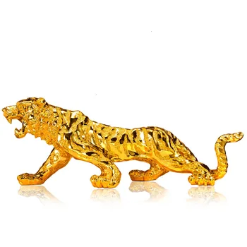 

Creative Tiger Statue Zodiac accessories modern Home Decoration Living Room Wine Cabinet Feng Shui Town House Gift sculpture