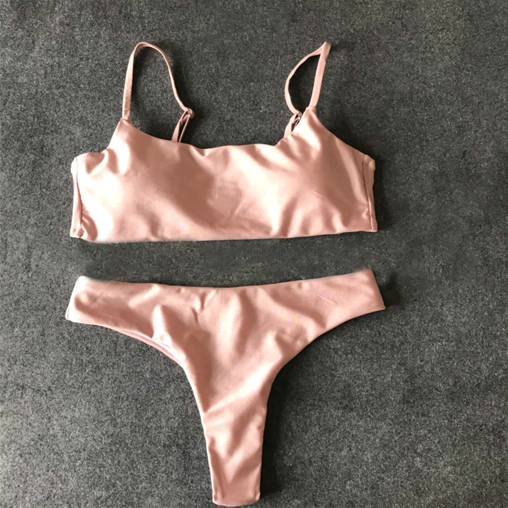 Разные цвета сексуальный купальник бикини раздельный женский вилочный Взрывные