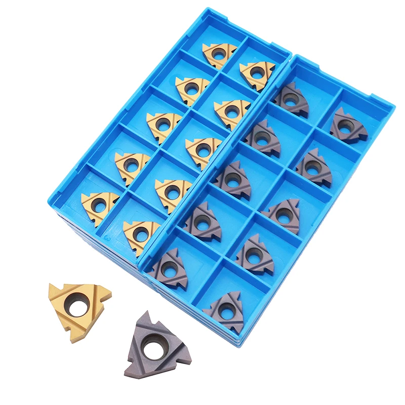 Generic 10pcs 16ER AG55 Tungsten Steel Inserts External Turning Tool