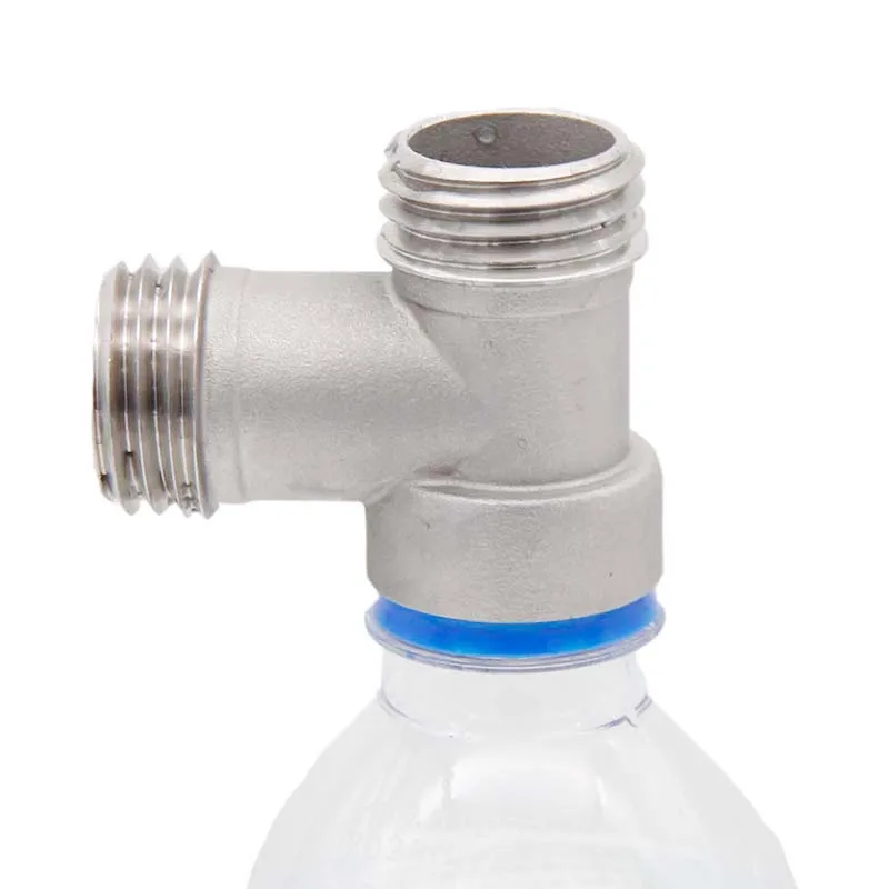 Carbonation Cap Tee Stainless Steel Fit Soft Drink PET Bottles Homebrew Kegging bottle cap stopper