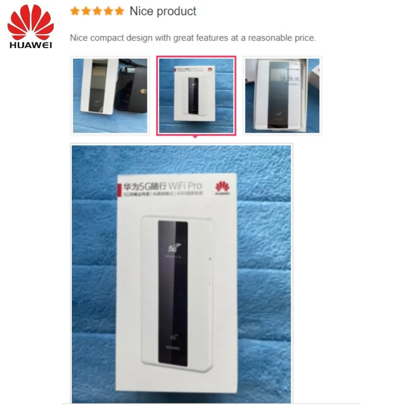 Unlocked Huawei 5G Mobile WiFi Pro E6878 Mini 5G Pocket WiFi Wireless E6878-370 8000mAh E6878-370 4000mAh