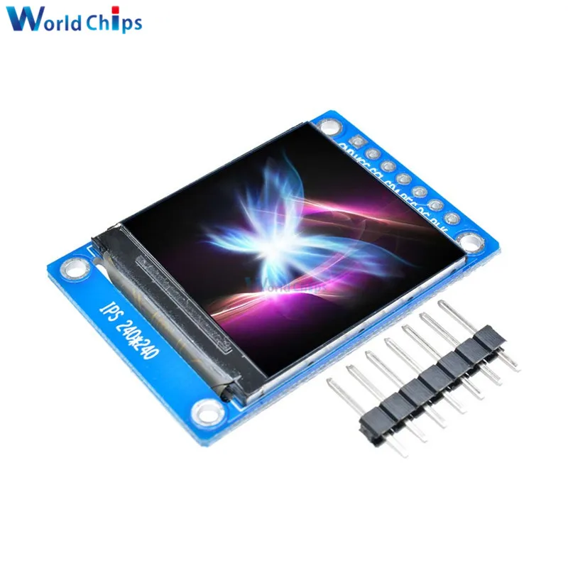 1,3 дюймов ips HD TFT ST7789 Водительская подушка безопасности 240*240 SPI Связь 3,3 V Напряжение 4-провод SPI Интерфейс полный Цвет ЖК-дисплей OLED Дисплей "сделай сам"
