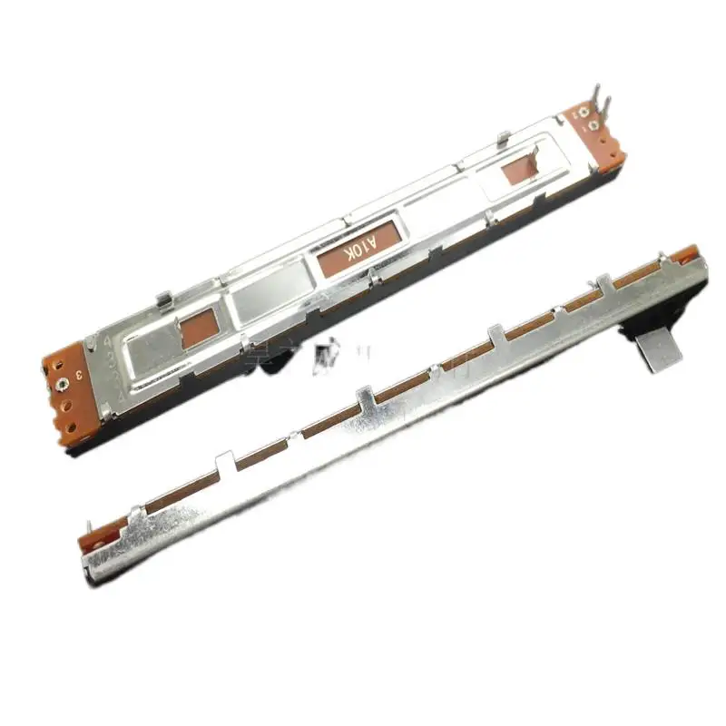 

128 mm straight slide push-pull potentiometer adjustment light amplifier mixer pusher mono A10K 8 b