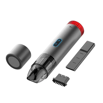 

NEW-Cordless Handheld Vacuum Cleaner with Flashlight Strobe Light for Car Home, V6