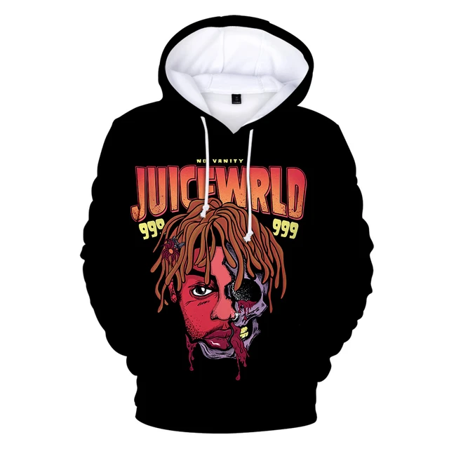 New RIP Juice Wrld 3D Printed Hoodie Juice Wrld 999 Hip Hop Hoodies  Sweatshirt Men Women Pullover Hooded Harajuku Oversized Tops